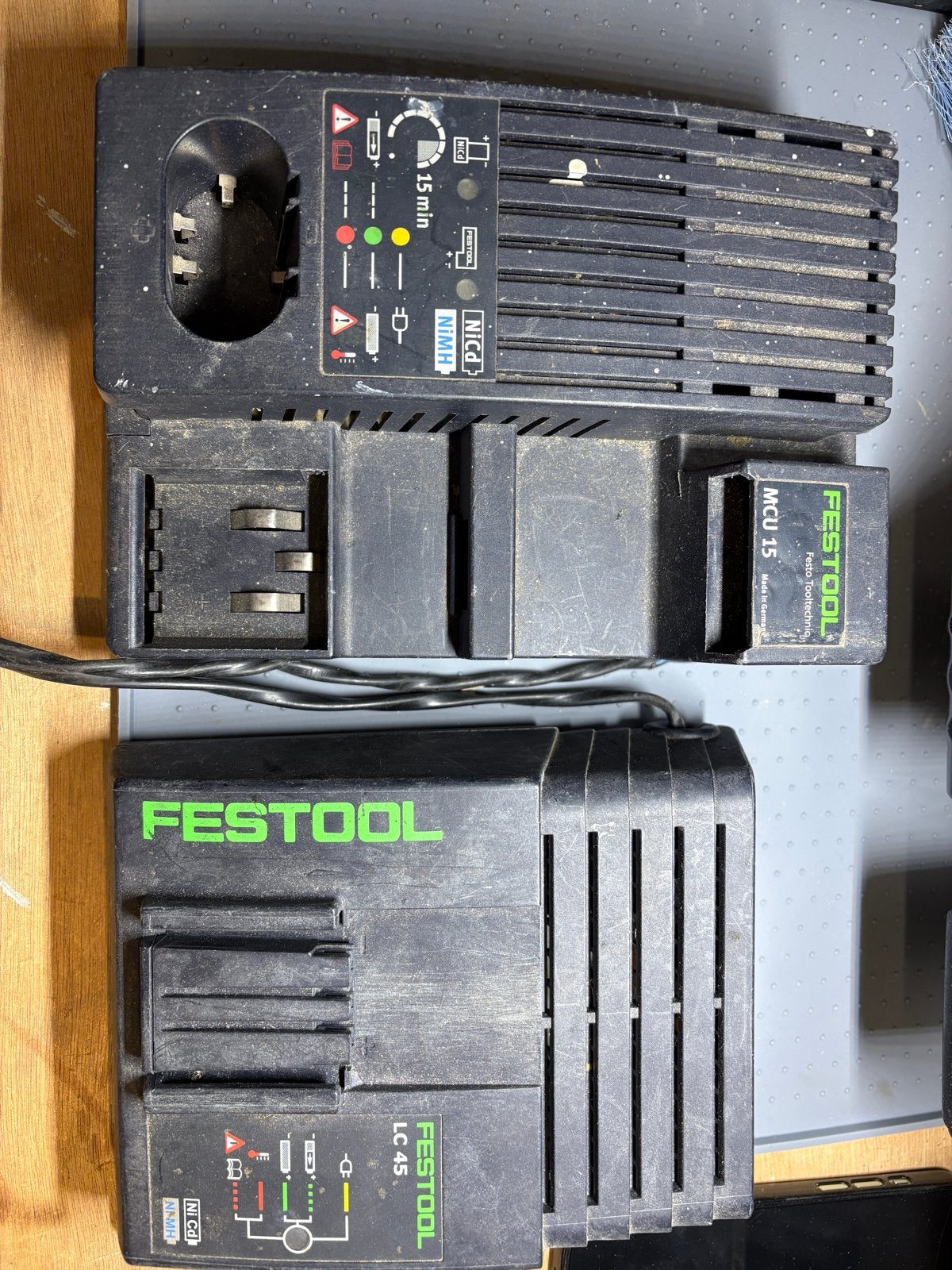 Festool Acculaders: MCU 15 en LC 45