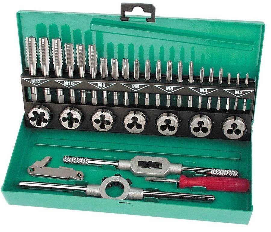 Tappen en snijplaten set Mannesmann 53250/B - 32 delig, Ophalen of Verzenden