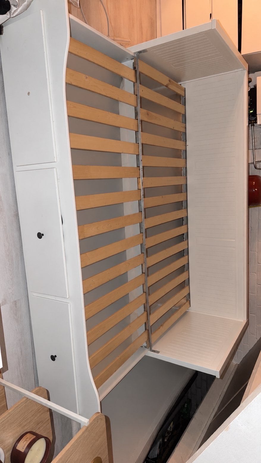 Stevig en mooi ikea bed Hemnes, Ophalen, Gebruikt, Wit, Twijfelaar