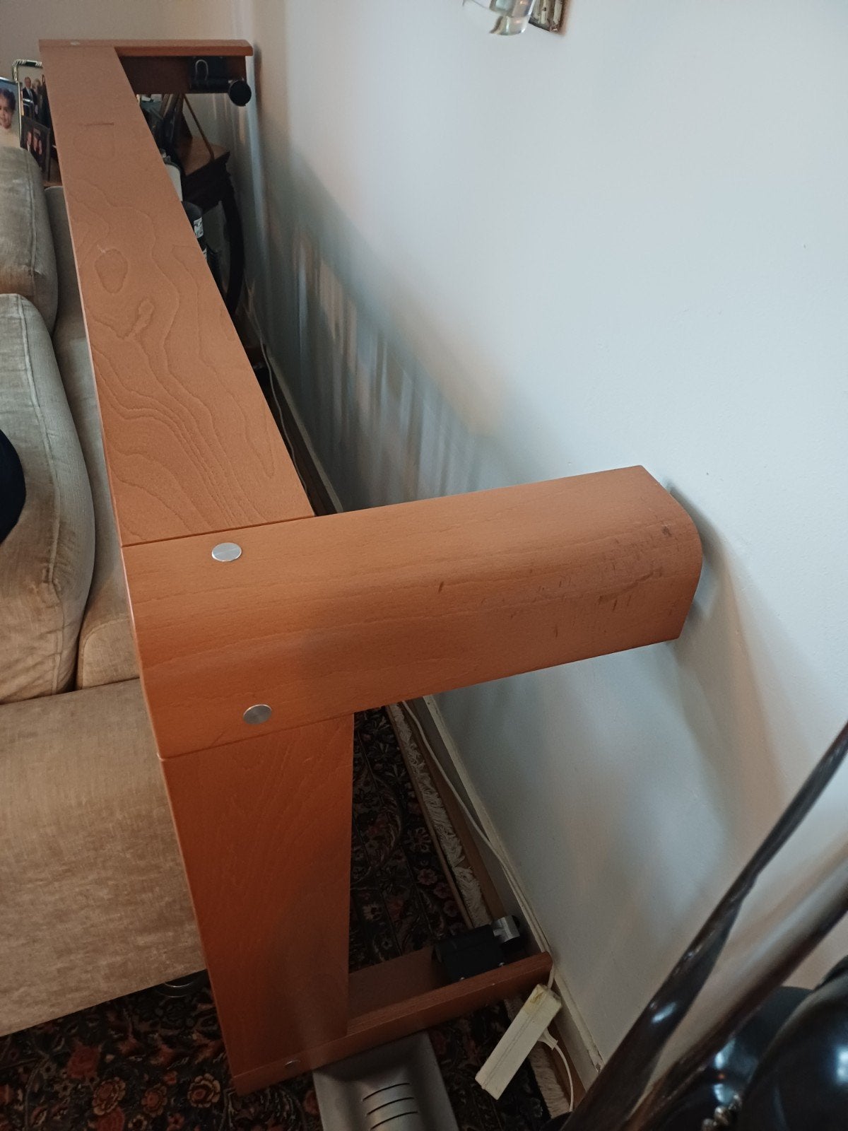 Auping elektrisch verstelbaar eenpersoonsbed, Huis en Inrichting, 90 cm, Eenpersoons, Bruin, Ophalen of Verzenden