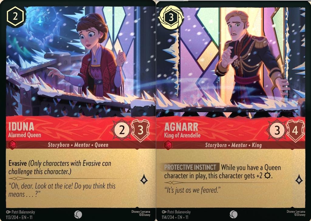 Disney Lorcana - Winterspell - 011-113 + 011-114 (FOIL), Ophalen of Verzenden, Nieuw, Meerdere kaarten, Foil