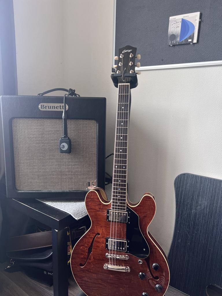 Collings I35 semi-hollow gitaar, Semi-solid body, Gebruikt, Met versterker, Ophalen