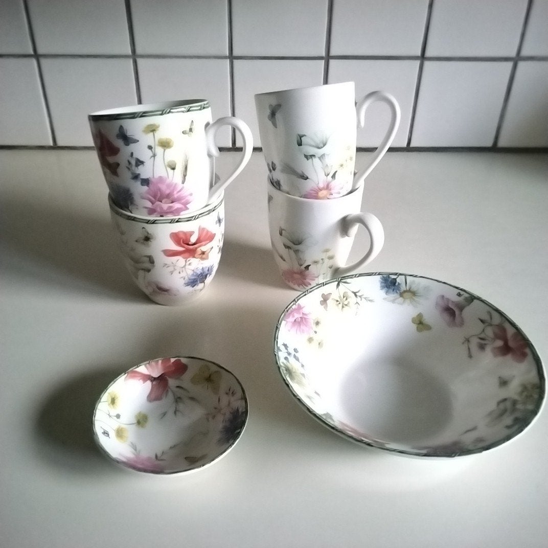 Janneke brinkman  wild flowers  en wilde bloemen, Ophalen of Verzenden, Zo goed als nieuw, Overige stijlen, Kop(pen) en/of Schotel(s)