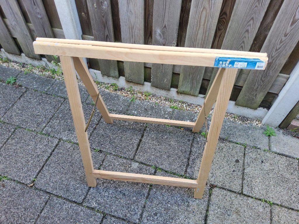 Houten schragen, Doe-het-zelf en Verbouw, Ophalen, Zo goed als nieuw, 70 tot 120 cm, Inklapbaar