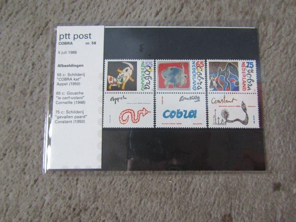 Postzegels: Cobra 05-07-1988, Postzegels en Munten, Ophalen of Verzenden, Na 1940, Postfris