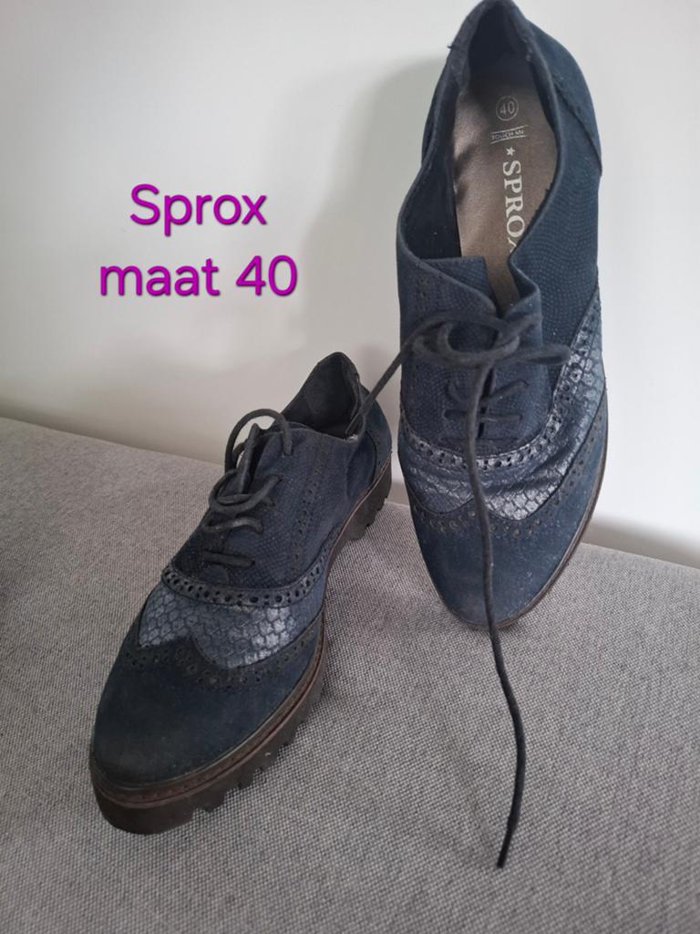 Sprox college schoenen maat 40 - Blauw, Kleding | Dames, Schoenen met lage hakken, Blauw, Ophalen of Verzenden, Sprox