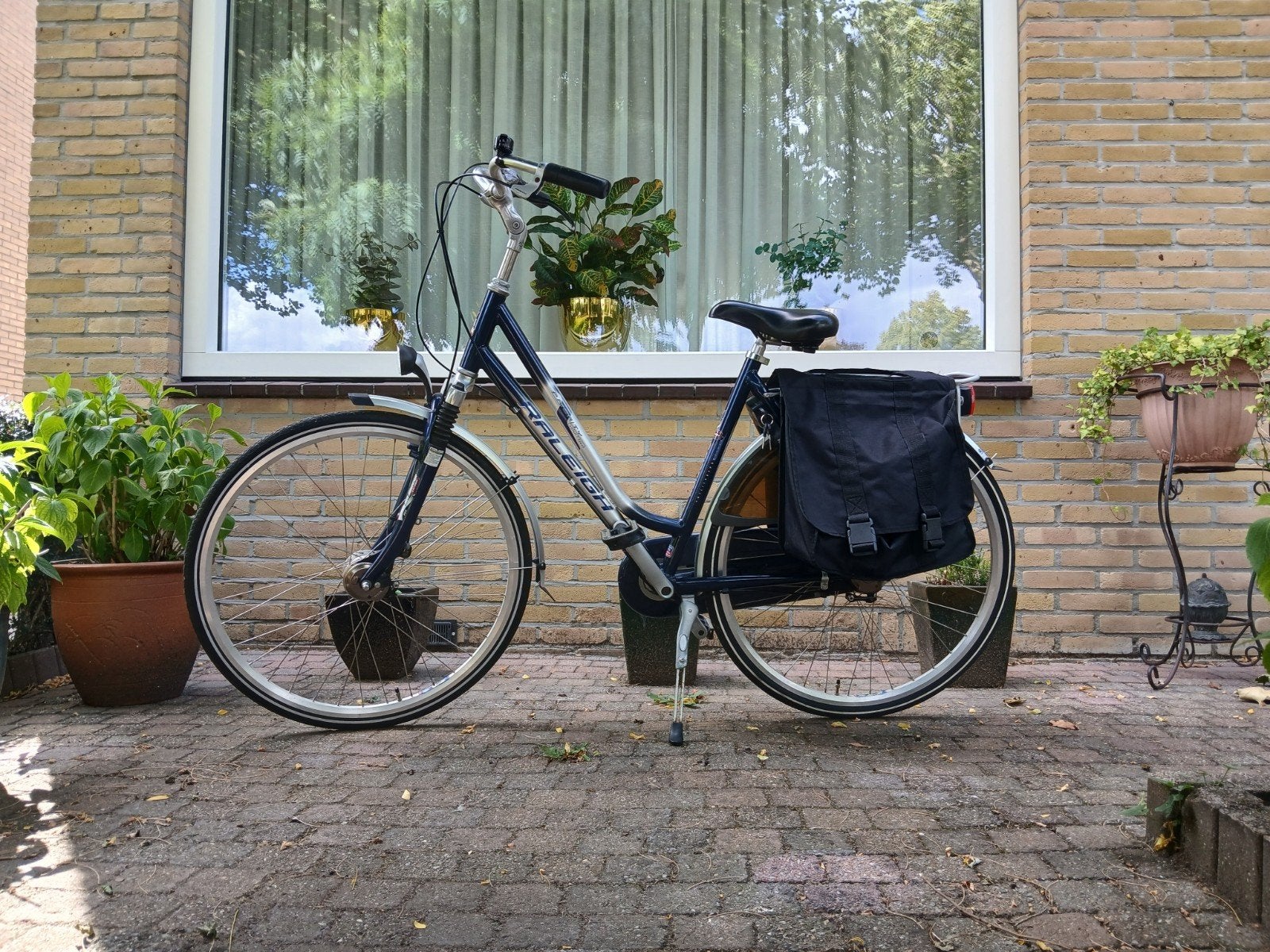alminium Raileigh fiets, Gebruikt, Versnellingen, Trommelrem, Ophalen