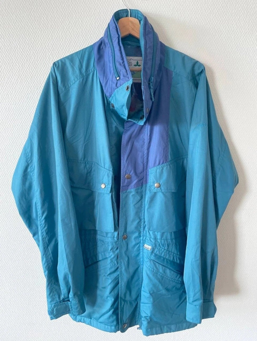 VAUDE Windbreaker Jacket XL Turquoise Purple, Blauw, Maat 46/48 (XL) of groter, Ophalen of Verzenden, Onbekend