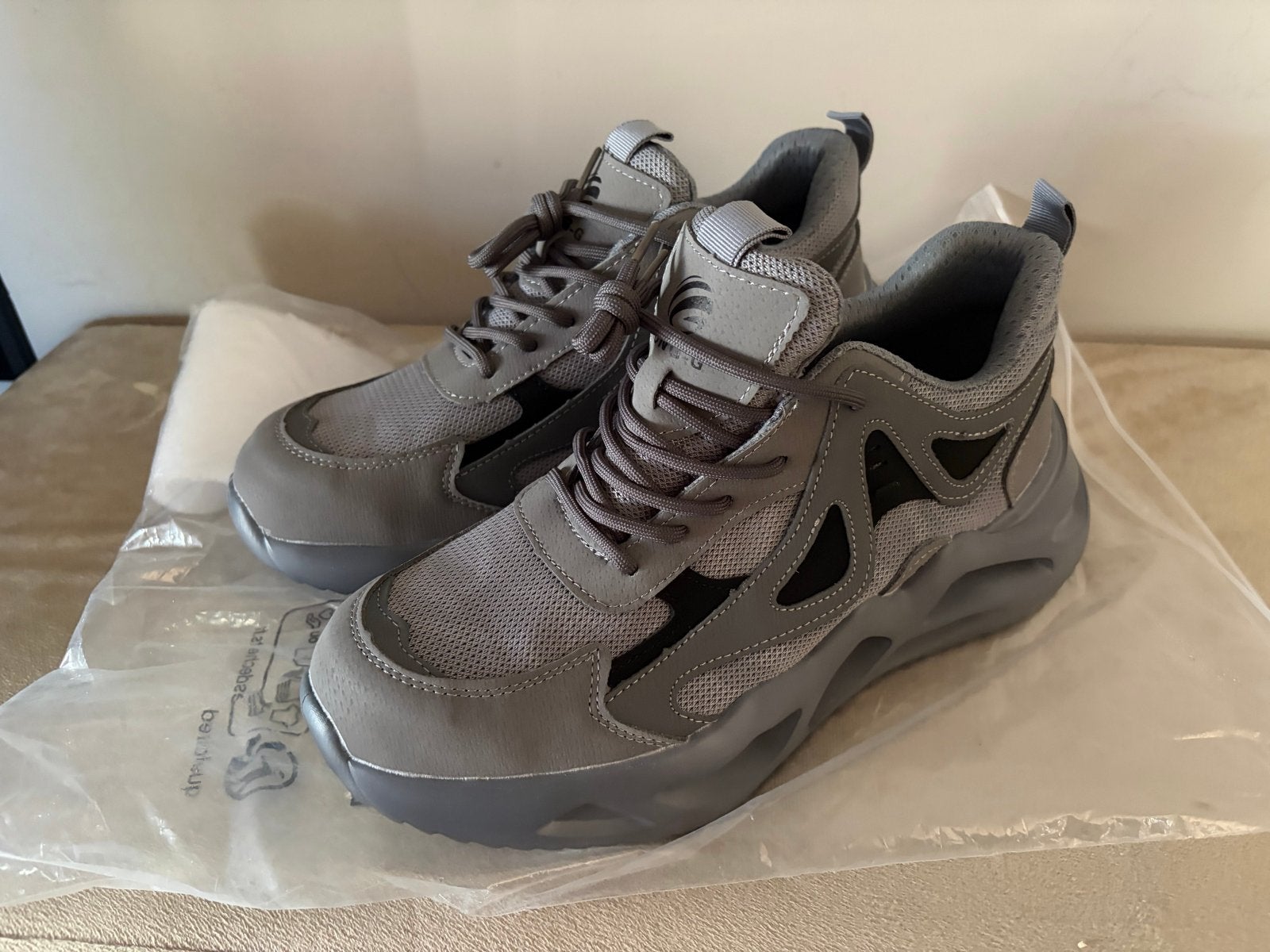 Werkschoenen met stalen neus - Grijs, Ophalen, Nieuw, Heren, Schoenen