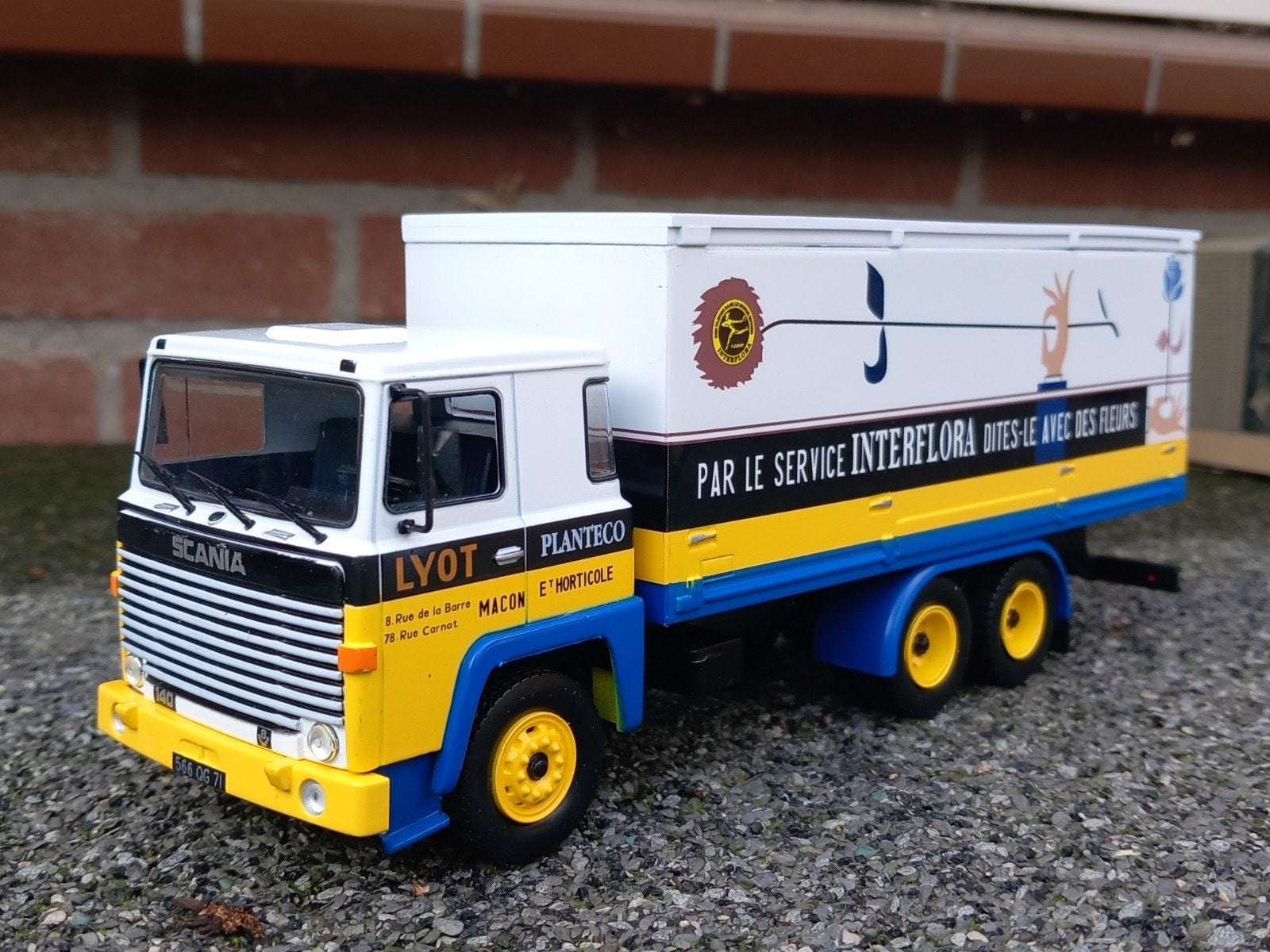Scania 140 V8 " InterFlora ", Ophalen of Verzenden, Nieuw, Bus of Vrachtwagen, Overige merken