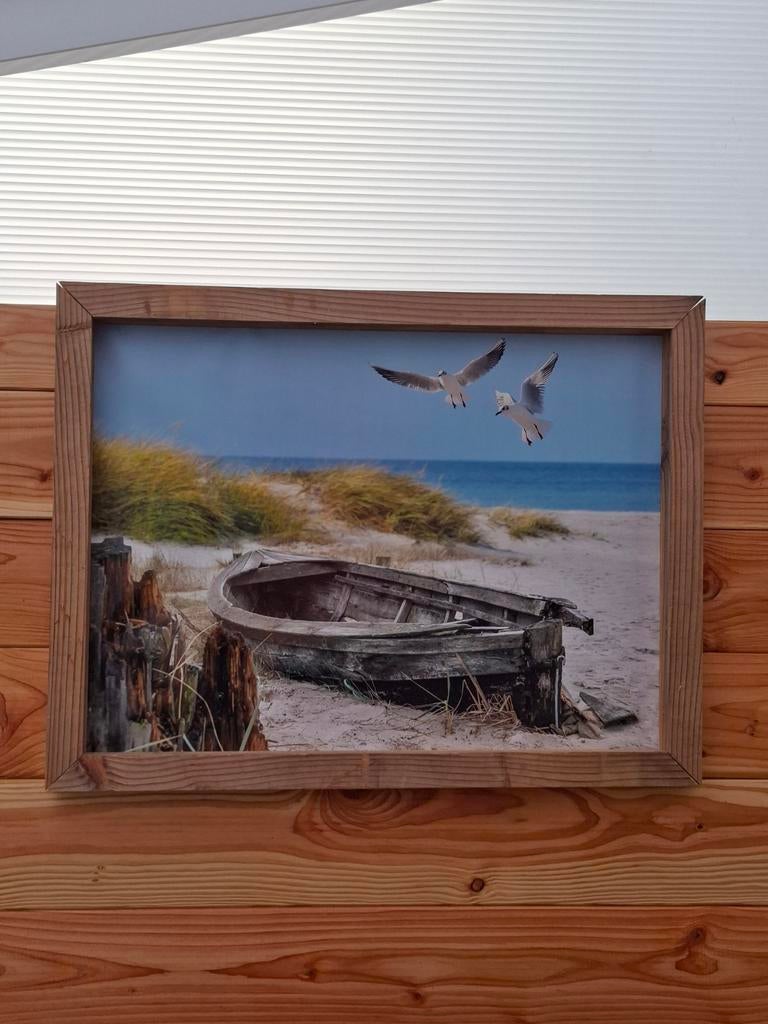 Te koop buiten schilderij met lijst, Ophalen, Zo goed als nieuw