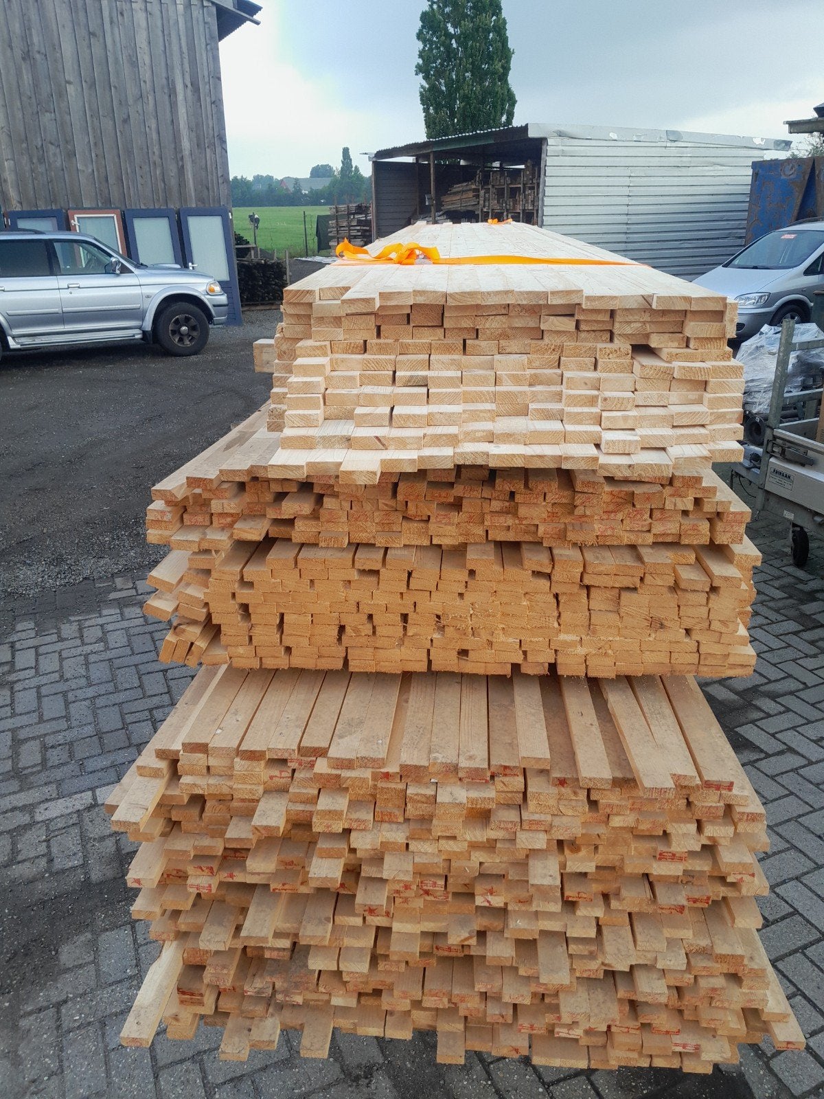mooie partij nieuwe vuren panllaten, Ophalen of Verzenden, Nieuw, 250 cm of meer, Palen