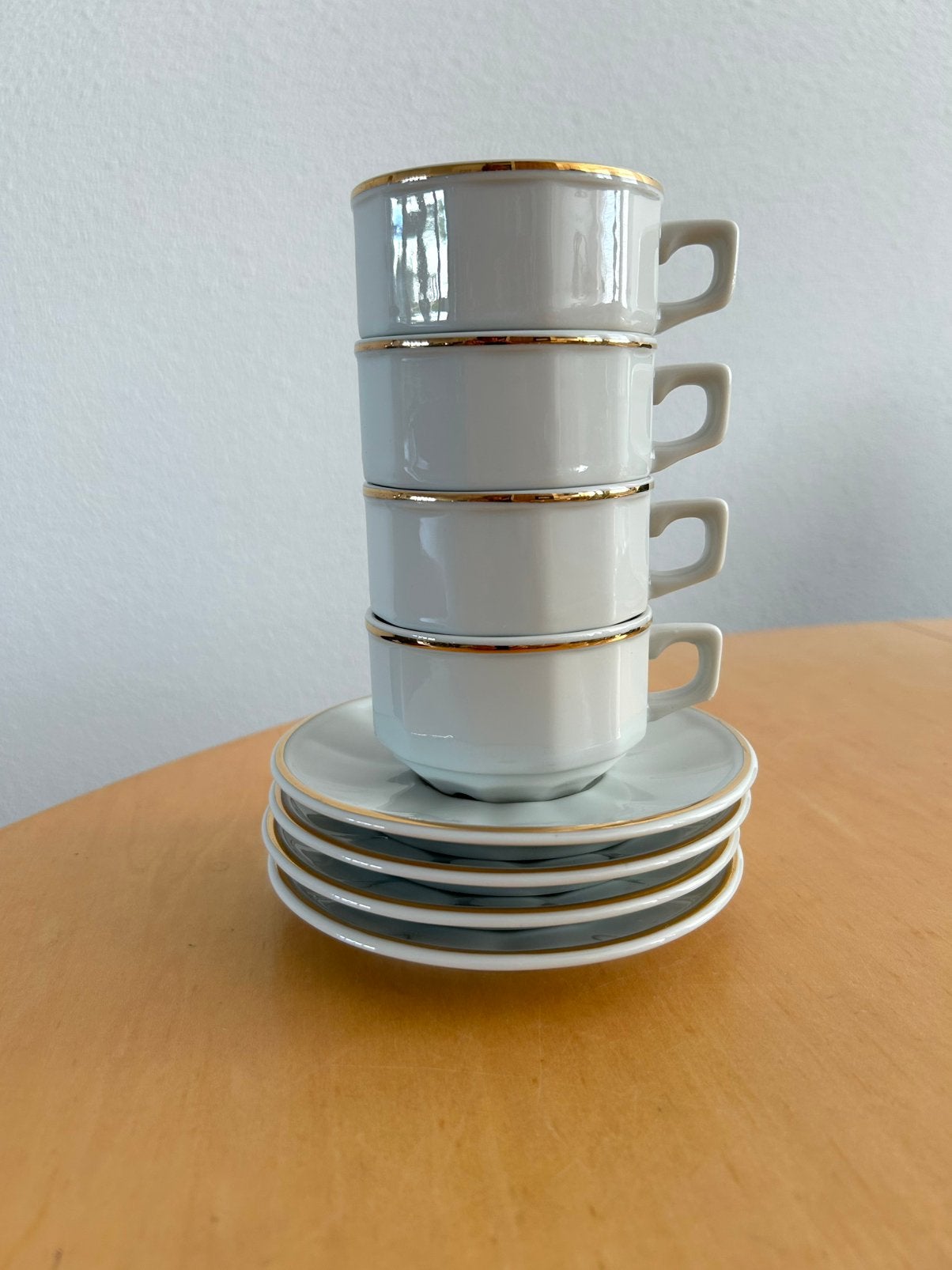 Franse bistro kop en schotels, Ophalen of Verzenden, Zo goed als nieuw, Overige stijlen, Kop(pen) en/of Schotel(s)