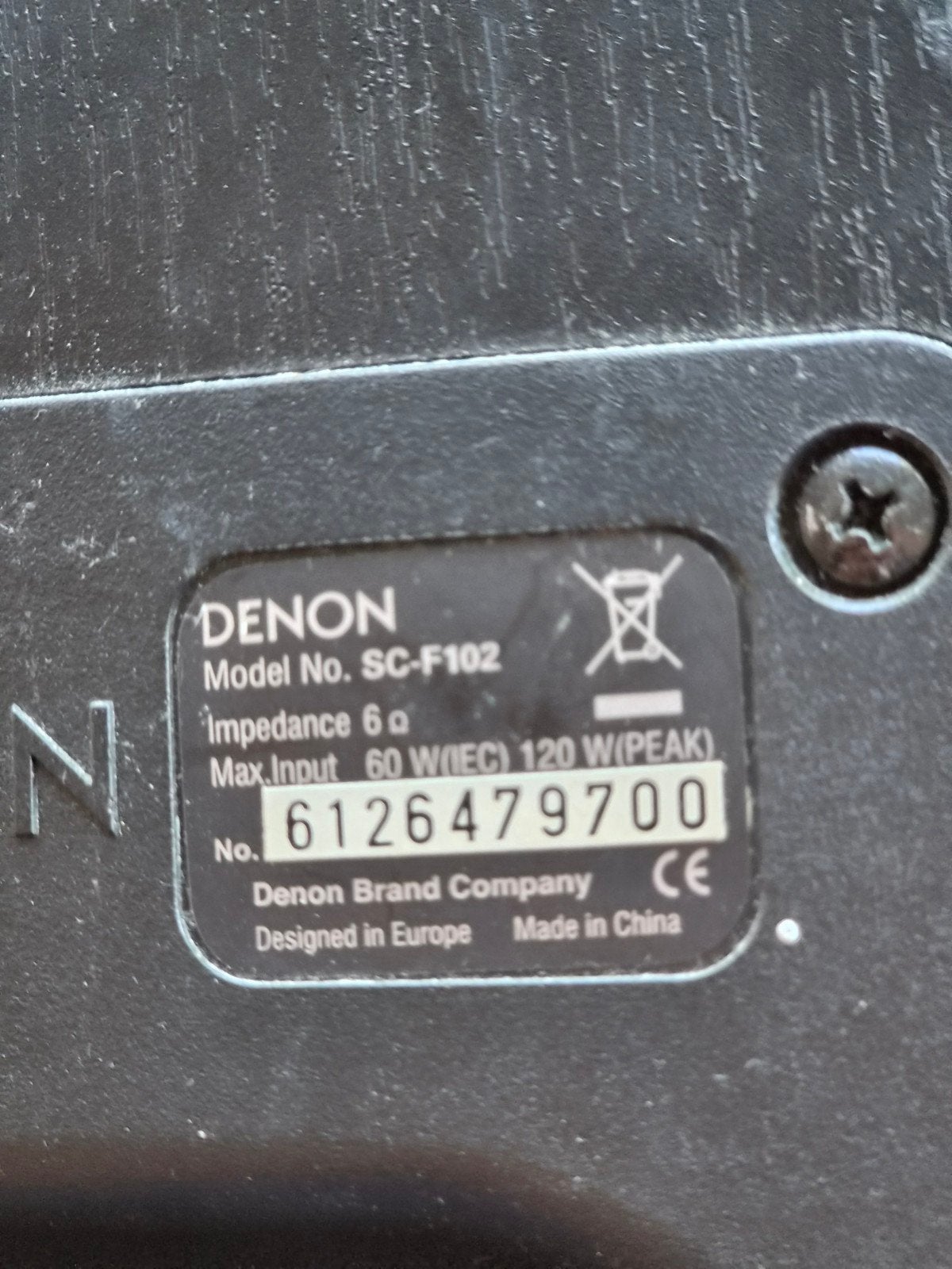 Denon SC-F102 Boekenplank Luidsprekers - Zilver, Audio, Tv en Foto, Luidsprekers, Ophalen of Verzenden