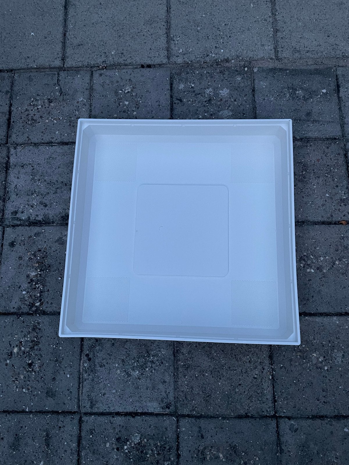 Witte vierkante wasmachine lekbak - 70x70x11 cm, Ophalen of Verzenden, Gebruikt