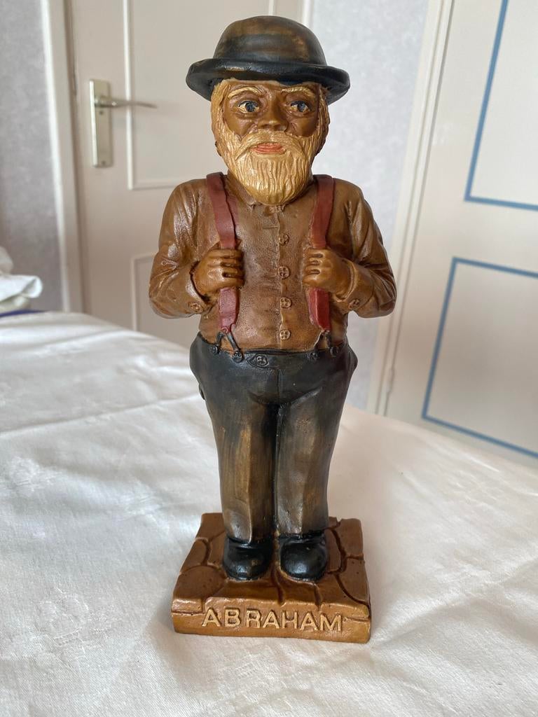 Oud beeld Abraham - Uniek decoratiestuk, Verzamelen, Beelden en Beeldjes, Ophalen of Verzenden, Gebruikt, Mens