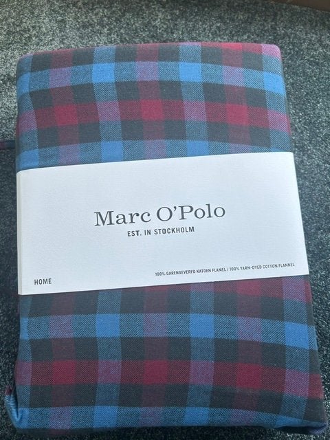 Essenza Marc O'Polo 260 Dekbedovertrek FLANEL Garengeverd, Info@essenzahome.nl, Blauw, Essenza, Dekbedovertrek
