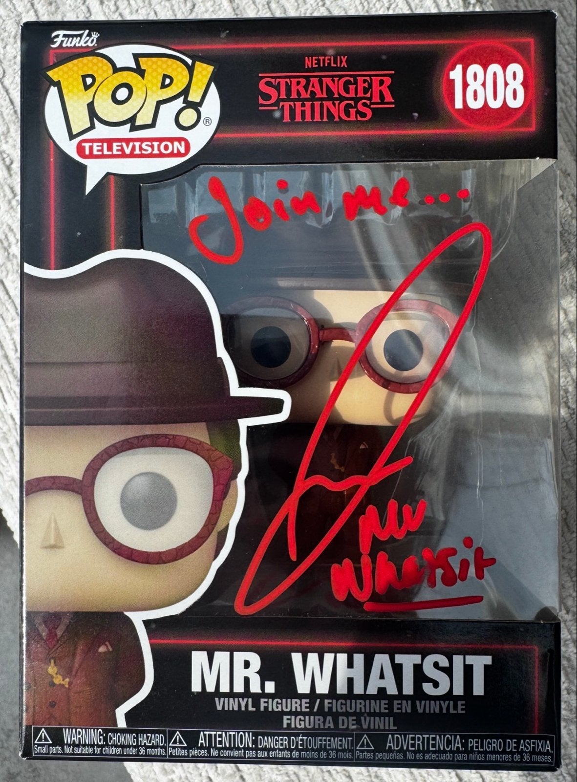 Stranger Things Funko Pop! ‘Mr. Whatsit’ gesigneerd!, Verzamelen, Ophalen of Verzenden, Zo goed als nieuw