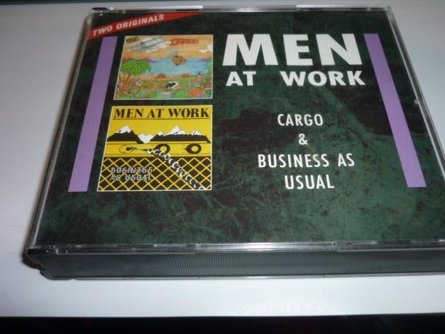 Men at Work de cd's cargo & business as usual, Cd's en Dvd's, Verzenden, Zo goed als nieuw