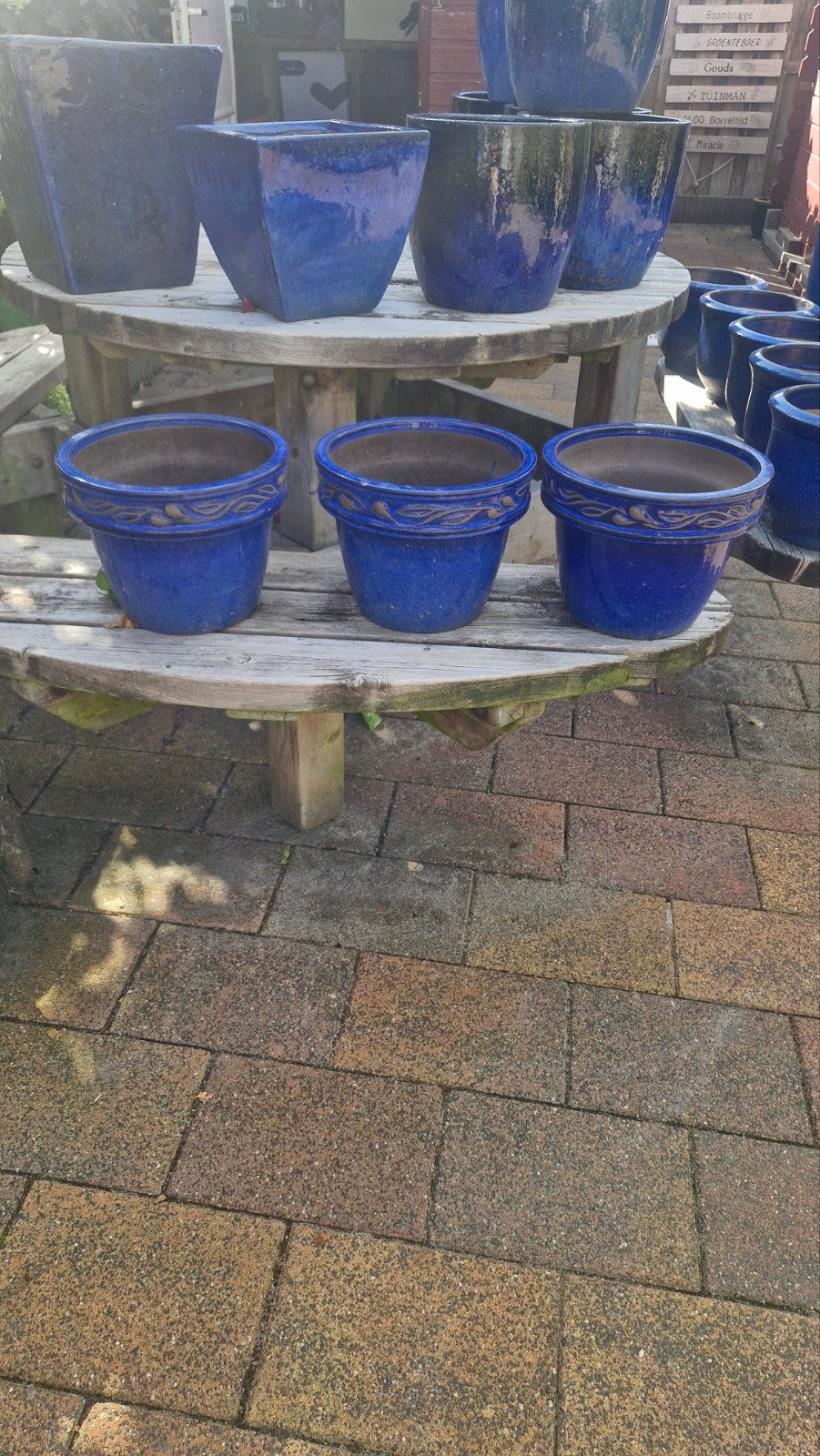 Stenen sierpotten, Ophalen, Rond, Steen, Minder dan 30 cm