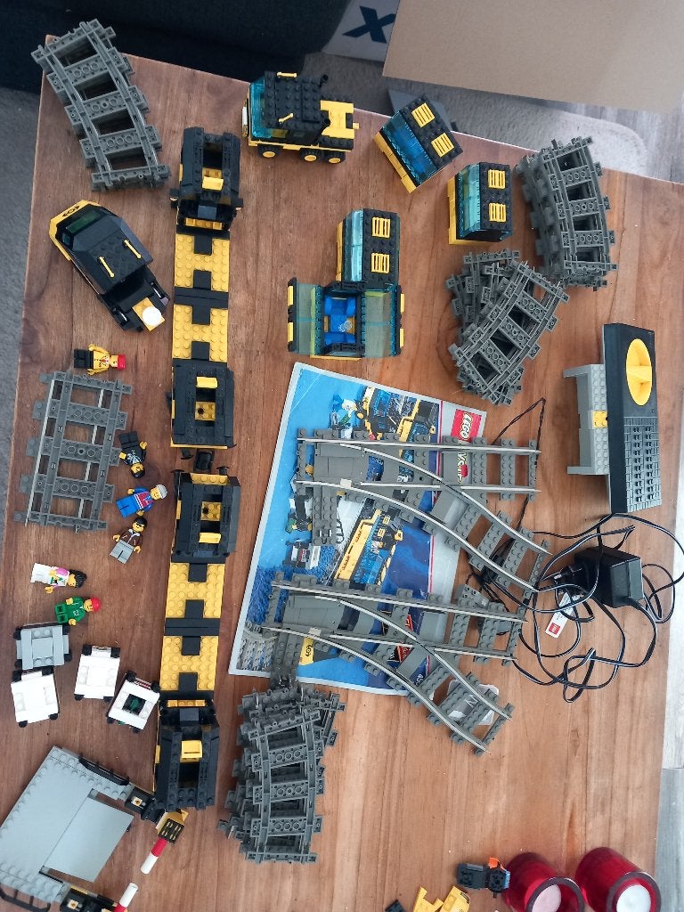 Lego 9v trein 4559 partij kilo rails, Lego, Ophalen of Verzenden, Zo goed als nieuw, Complete set