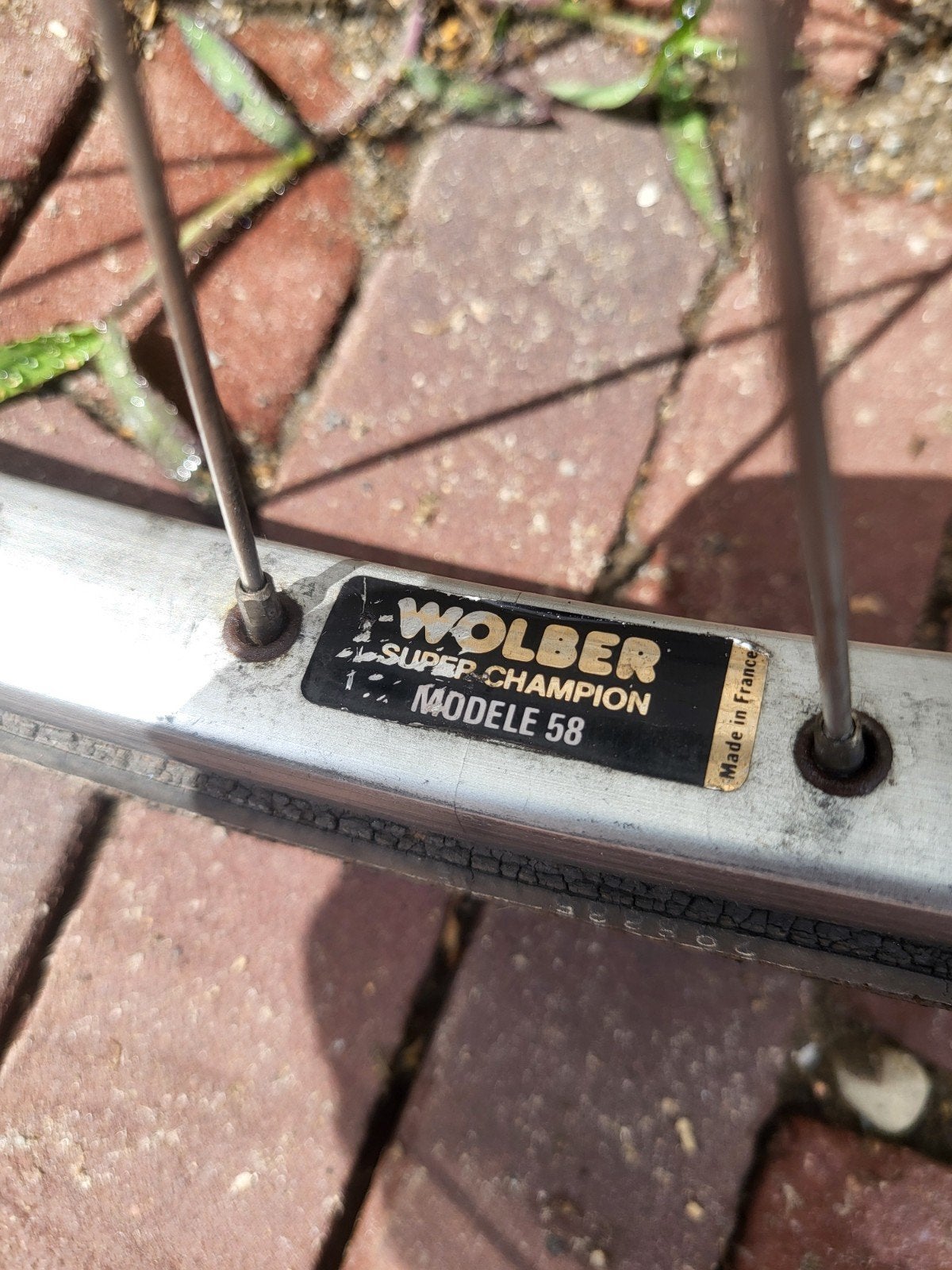 Wolber Super Champion modele 58 velg Voorwiel Shimano, Fietsen en Brommers, Wiel, Gebruikt, Wolber, Wolber