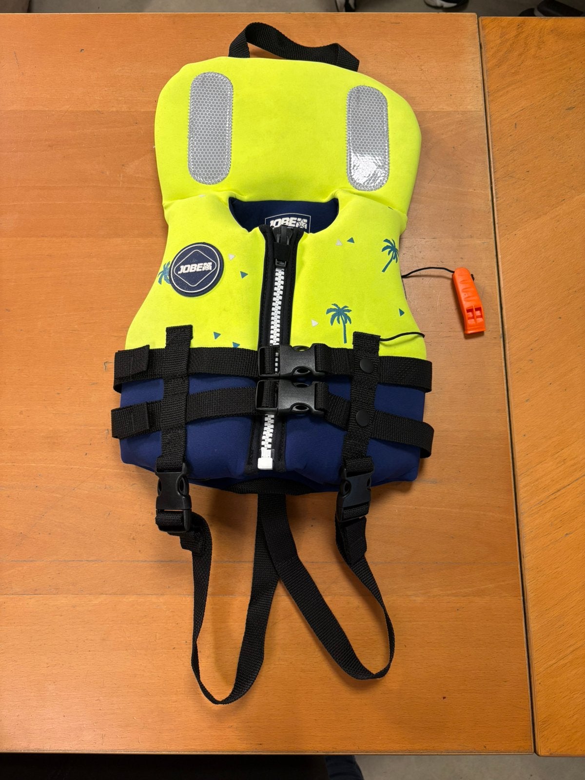Jobe peuter zwemvest neopreen met kraag en fluit, Ophalen of Verzenden, Zo goed als nieuw, Kind, Reddingsvest of Zwemvest