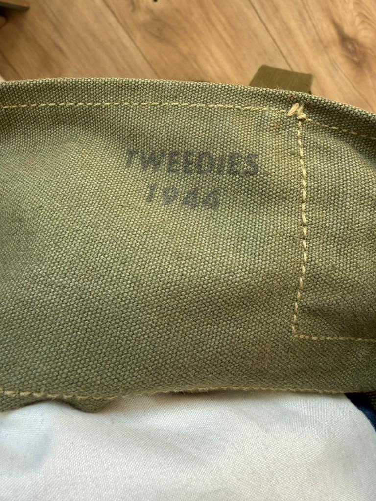 Vintage U.S. Leger Duffel Tas 1944 - Tweedies, Verzamelen, Militaria | Algemeen, Overige soorten, Kleding of Schoenen, Amerika