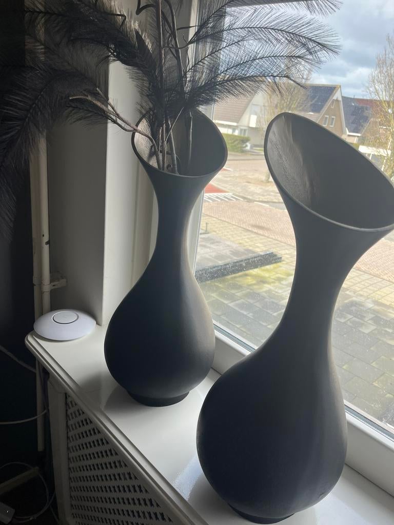 Light en living vazen zwart goud, Huis en Inrichting, Woonaccessoires | Vazen, Ophalen of Verzenden, Zo goed als nieuw