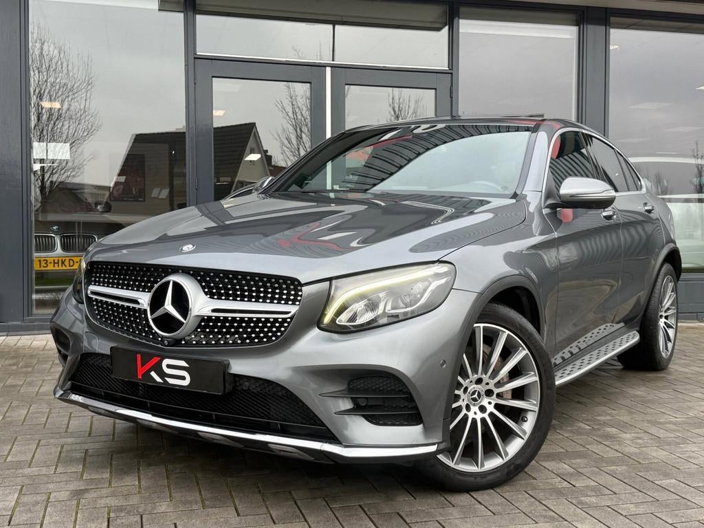 Mercedes-Benz GLC-klasse Coupé 250 4MATIC AMG Kanteldak 360, Automaat, Gebruikt, Zwart, 4 cilinders