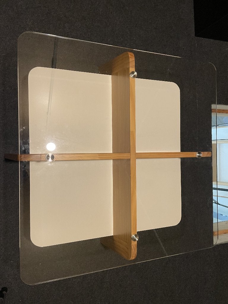 Salontafel / Bijzettafel, Ophalen, Gebruikt, 50 tot 100 cm, Vierkant