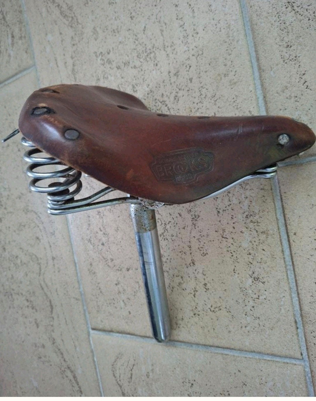 Brooks B66S Leren Zadel - Klassiek en Degelijk, Fietsen en Brommers, Fietsonderdelen, Toerfiets, Gebruikt, Leer, Ophalen of Verzenden