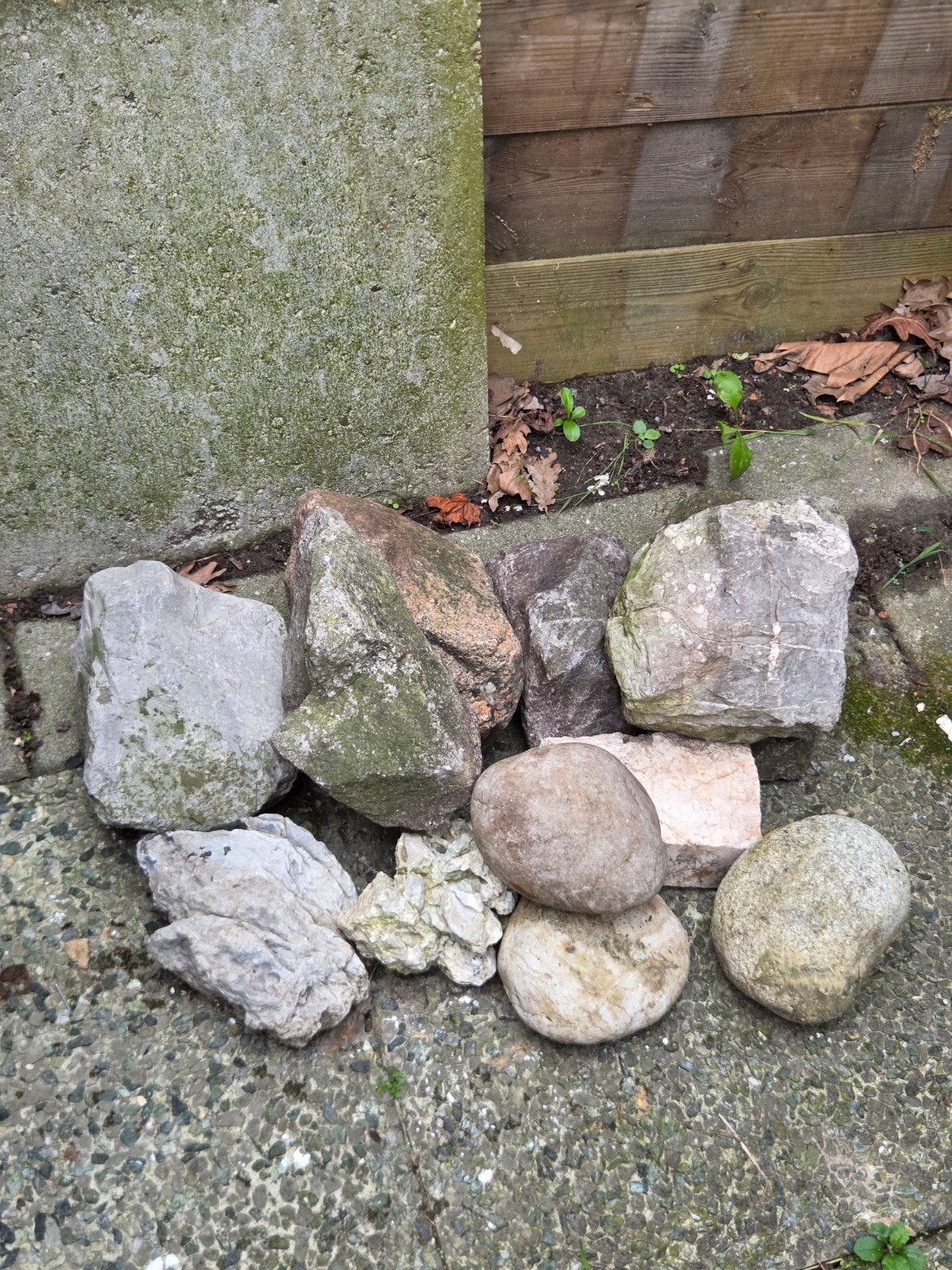 stenen / keien, Tuin en Terras, Ophalen, Gebruikt, Grijs, Kei