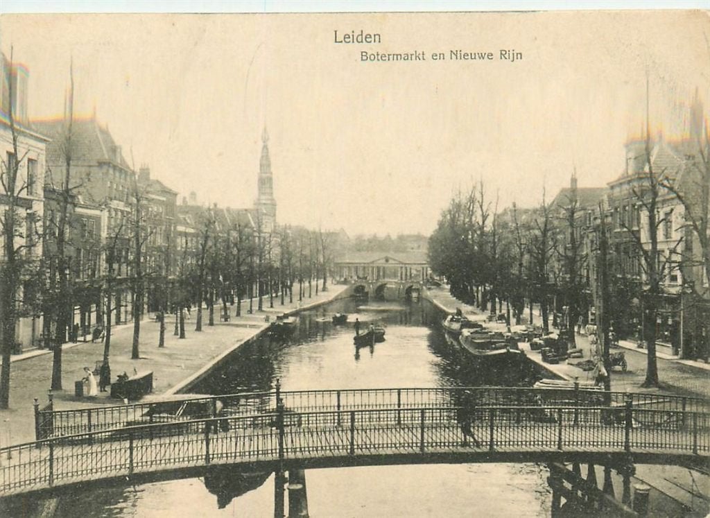 702-049-021 Leiden Botermarkt, Verzenden, Voor 1920, Zuid-Holland