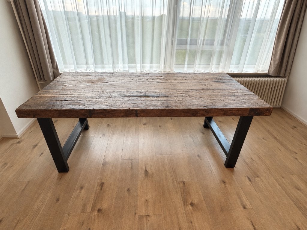 Eettafel, Huis en Inrichting, Ophalen, Gebruikt, 200 cm of meer, 50 tot 100 cm