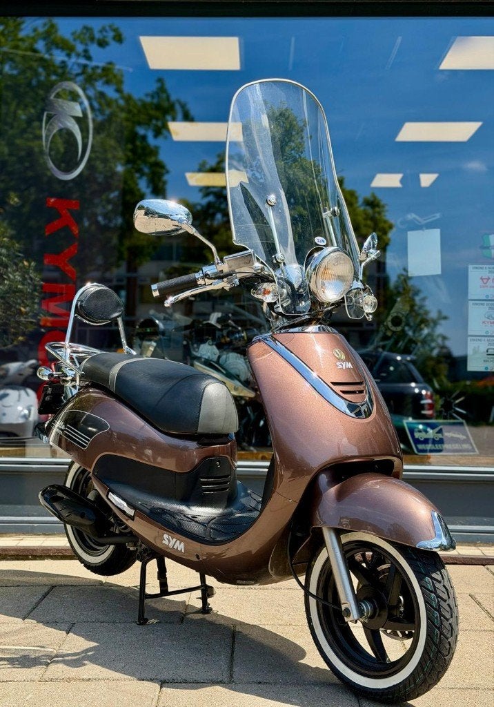 Sym Allo Snorscooter - Glossy Brown, Ophalen, Debuparts, Info@debuparts.nl, Rembrandtlaan 56A