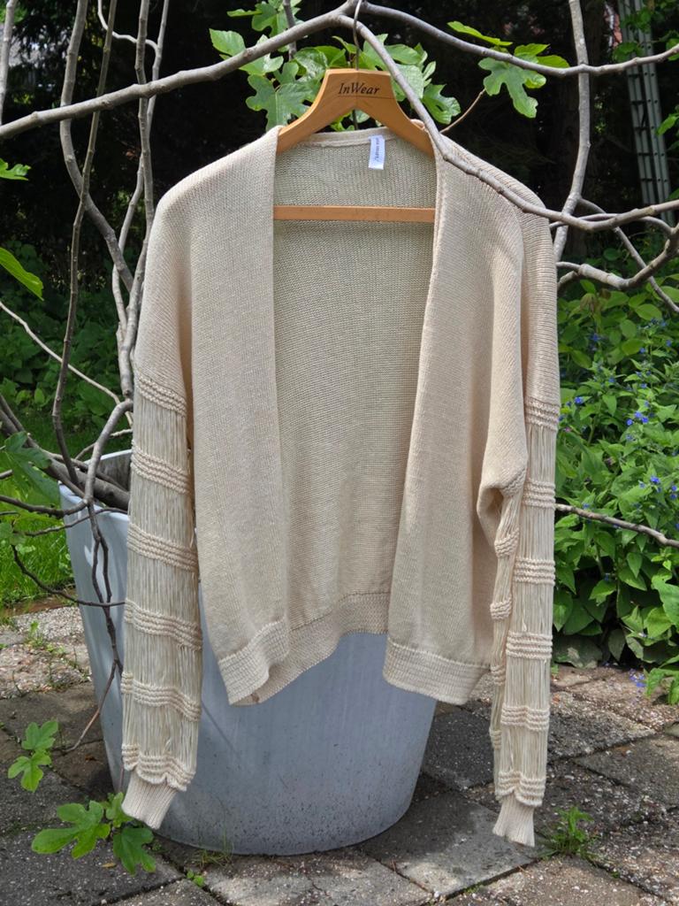 Sita Murt / Beige Gebreid Vest Maat M met Franjes, Maat 38/40 (M), Beige, Sita Murt, Ophalen of Verzenden