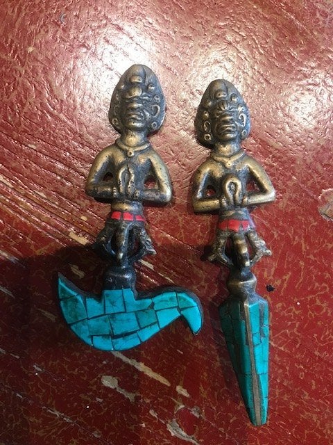 rituele bronzen set, Tibetaans Boeddhisme, Ophalen of Verzenden