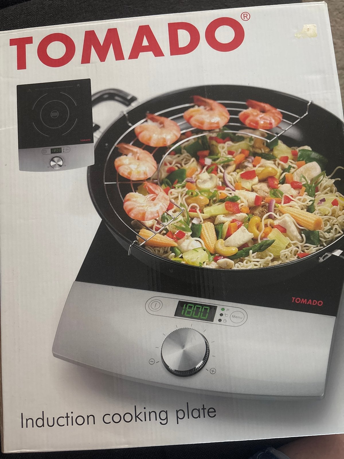 Tomado inductie kookplaat 1 pit - Nieuwstaat, Witgoed en Apparatuur, Kookplaten, Ophalen, Nieuw, 3 kookzones of minder, Inductie