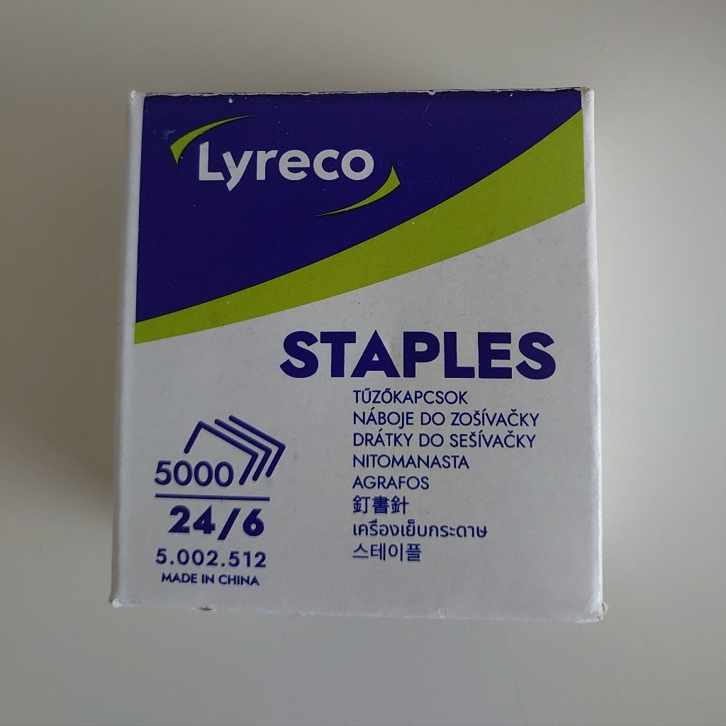 5000 Lyreco nietjes 24/6, Verzenden, Nieuw