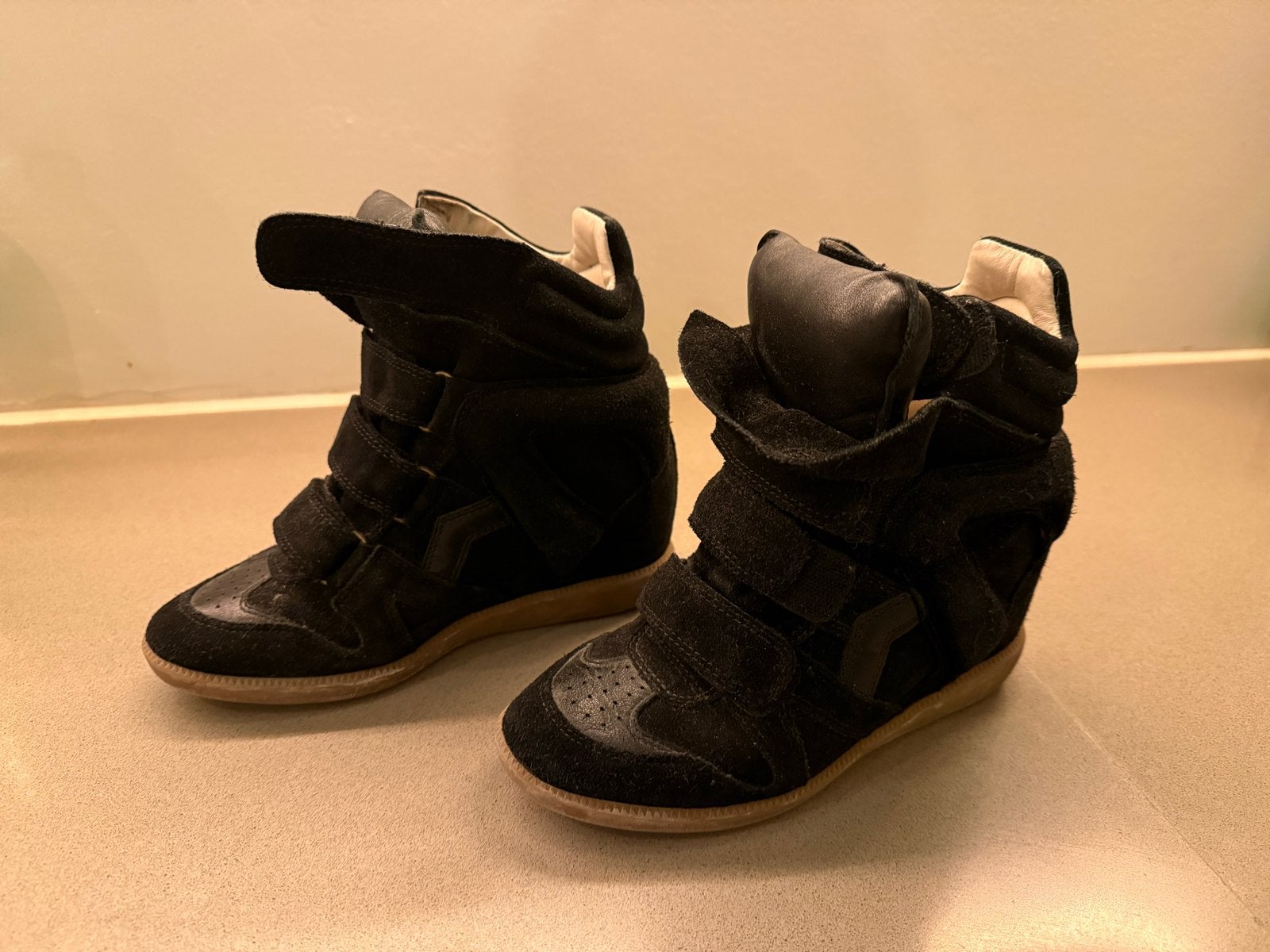 Isabel Marant Bekett sneakers - Zwart suède - Maat 36, Ophalen, Gedragen, Zwart, Sneakers of Gympen