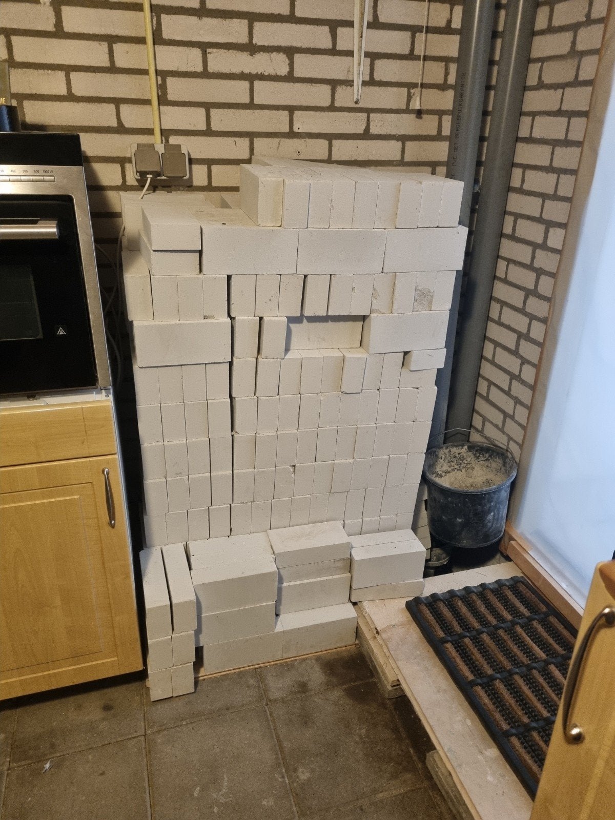 Te koop aangeboden: circa 310 ongebruikte kalkzandsteen, Ophalen, Nieuw, Overige typen
