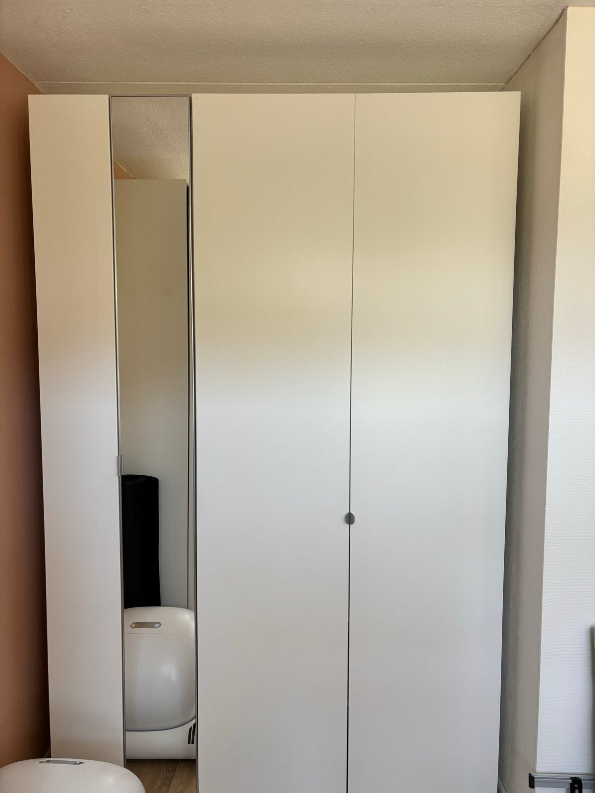 Ikea pax kast met spiegel, lades en planken, Ophalen, Gebruikt, 100 tot 150 cm, 200 cm of meer