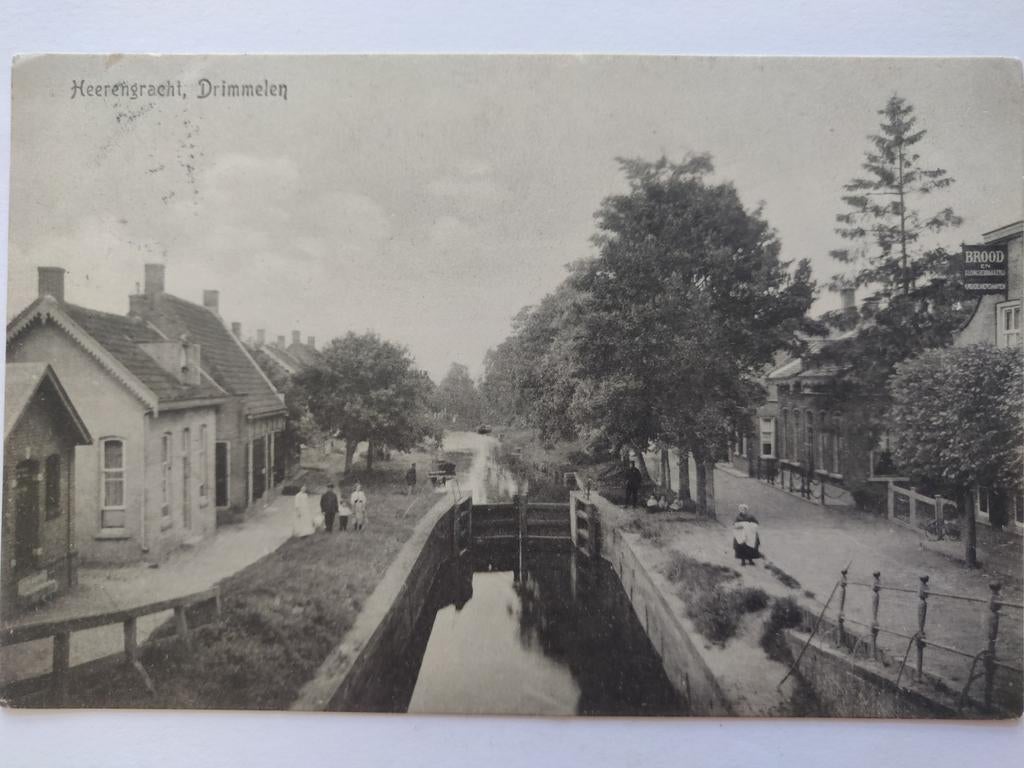 X1250 Drimmelen 1913 naar Bruinisse, Ophalen of Verzenden, Voor 1920, Noord-Holland