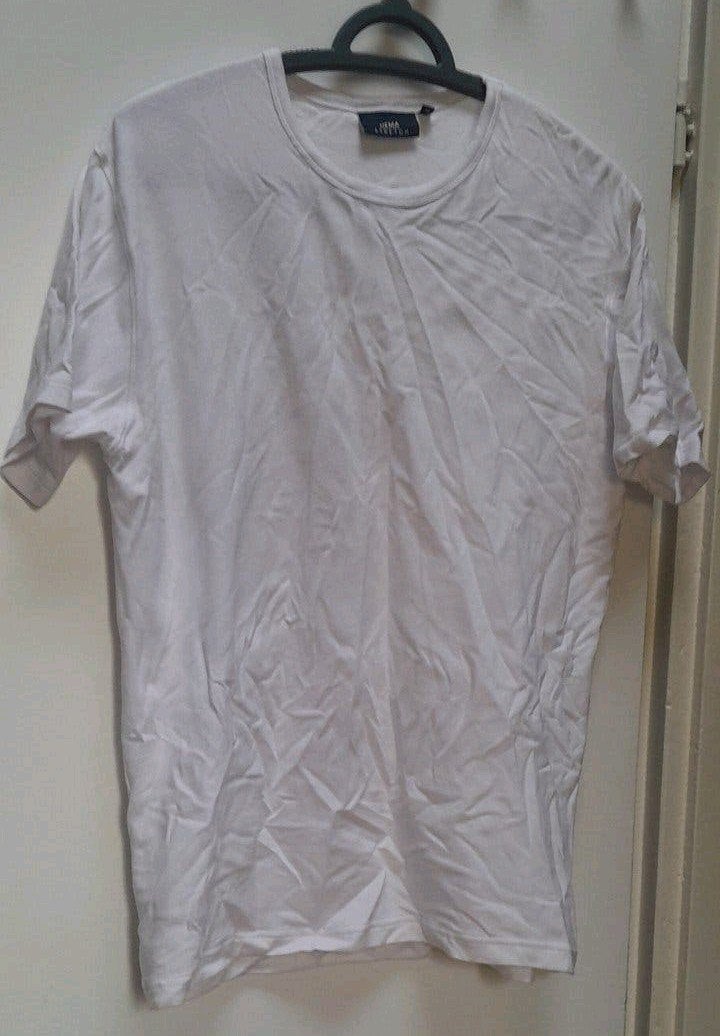 Wit HEMA Stretch T-shirt - Maat M, Kleding | Heren, Maat 48/50 (M), Wit, Ophalen of Verzenden, Gedragen