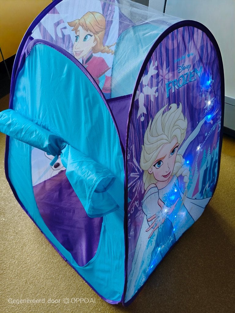 Frozen speel tent met verlichting, Ophalen, Zo goed als nieuw