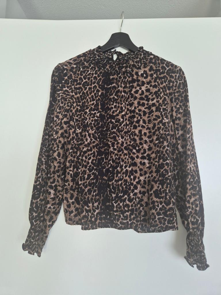 Vero Moda panter blouse maat S, Ophalen, Bruin, Vero Moda, Nieuw