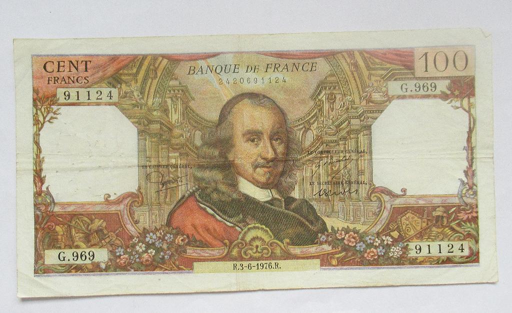 Frankrijk 100 Francs 1976, Postzegels en Munten, Bankbiljetten | Europa | Niet-Eurobiljetten, Verzenden, Frankrijk