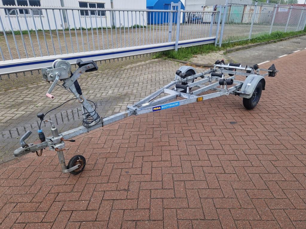 Pega kanteltrailer met een 500KG as !!!!, Watersport en Boten, Ophalen, Minder dan 1500 kg, Gebruikt, Overige typen