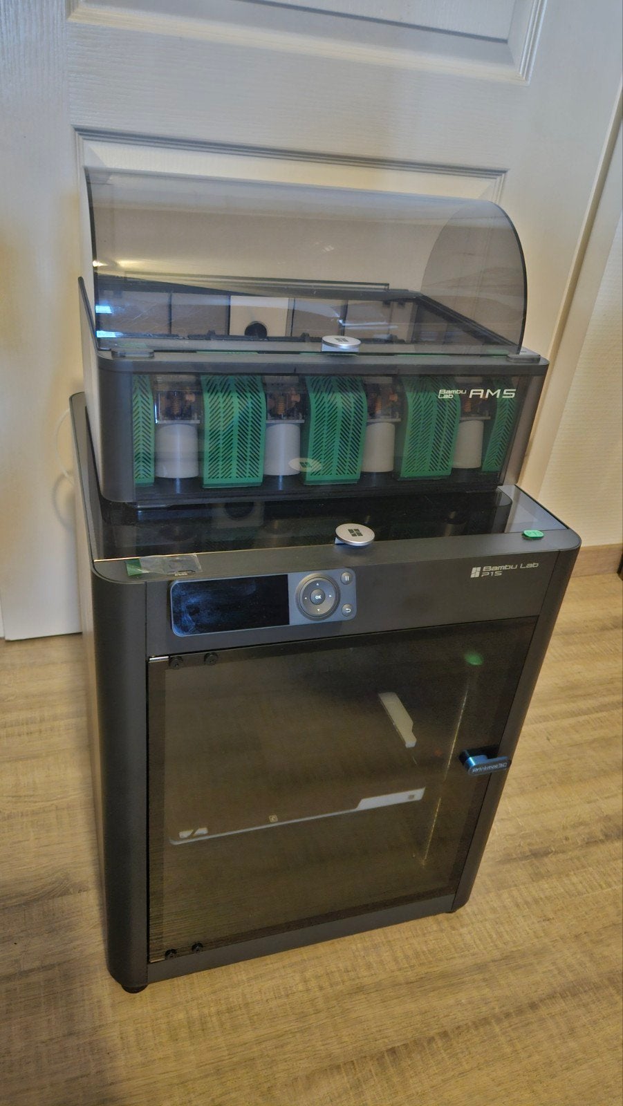 Bambu Lab P1S met AMS en extra's | 3D printer, Ophalen, Zo goed als nieuw, Filament, Ingebouwde Wi-Fi